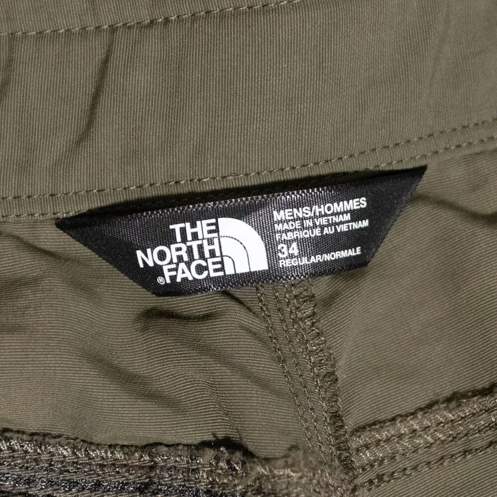 The North Face Paramount II Green Nylon Belted Cargo Shorts Men's 34 Outdoors